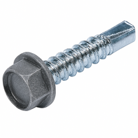 1/4-14 X 1" U/S HWH SDS LIGHTENING POINT  ZINC PT.#304 GREY